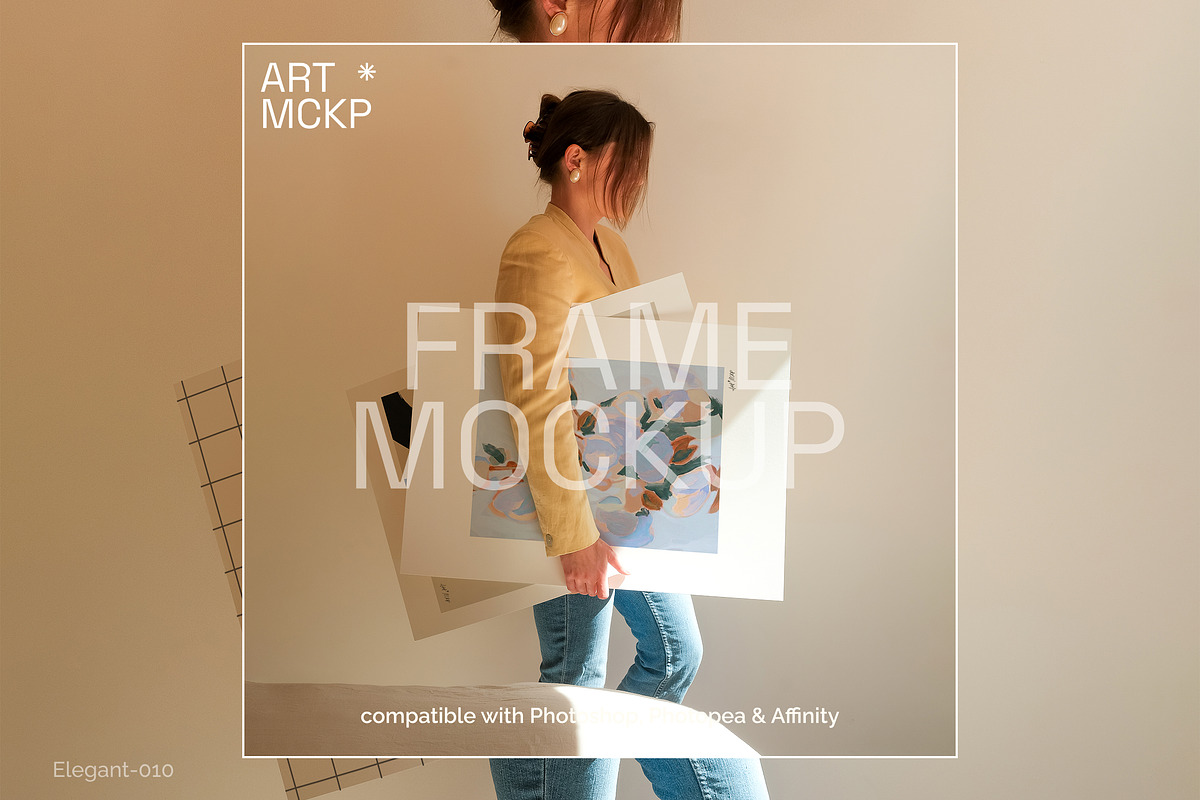 Elegant: Art Print/Poster mockup set, a Merchandise Mockup by MCKP*ME (Photo 3 of 15)
