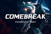 Comebreak Futuristic Serif Font, a Serif Font by UICreative (Thumbnail 1 of 5)