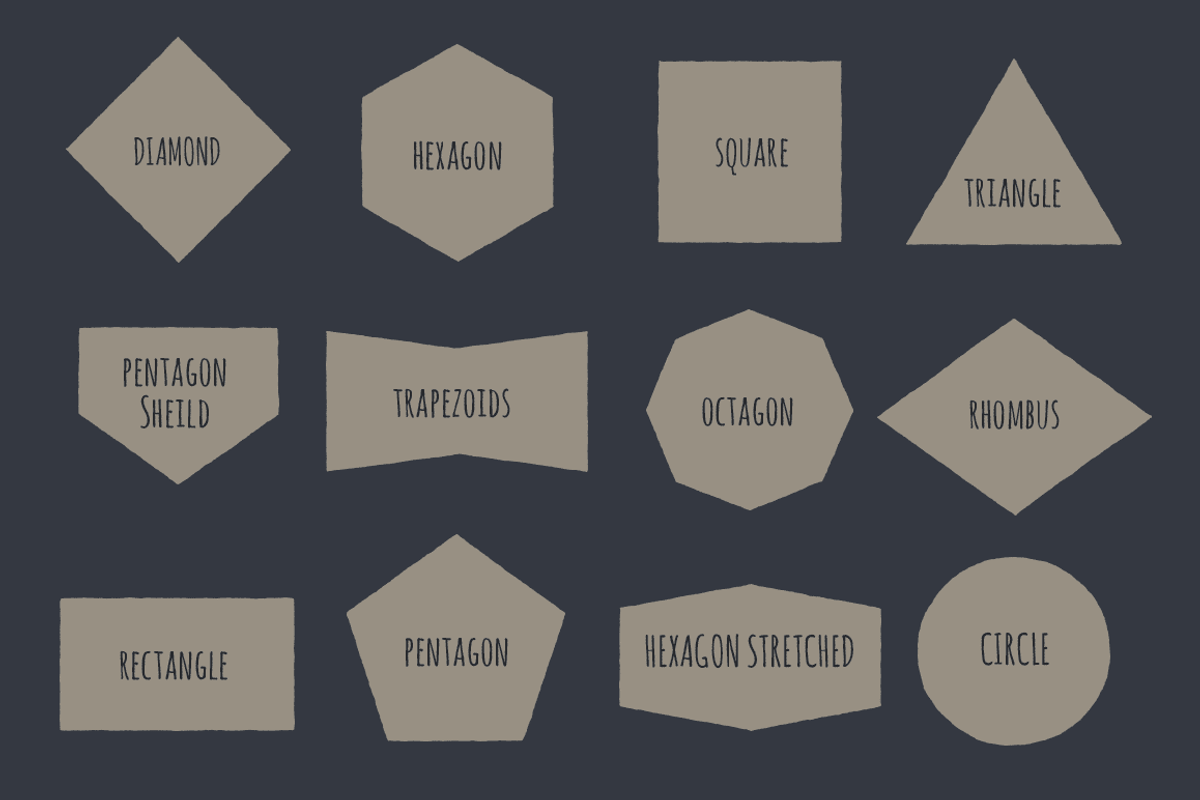 Badge Shapes - Hand Illustrated preview 5