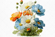 Watercolor Spring Wildflowers Png, an Illustration by Craft Nest (Thumbnail 10 of 11)