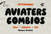 Aviaters Combios Bold Friendly Font, a Sans Serif Font by Maulana Creative (Thumbnail 1 of 7)
