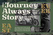 Evereast Slab Stencil, a Slab Serif Font by Nocturnal Workspace (Thumbnail 2 of 9)