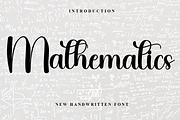 Mathematics, a Handwritten Font by FreshTypeINK (Thumbnail 1 of 8)