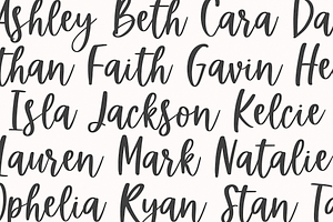 Tigerlily Handwritten Script Font