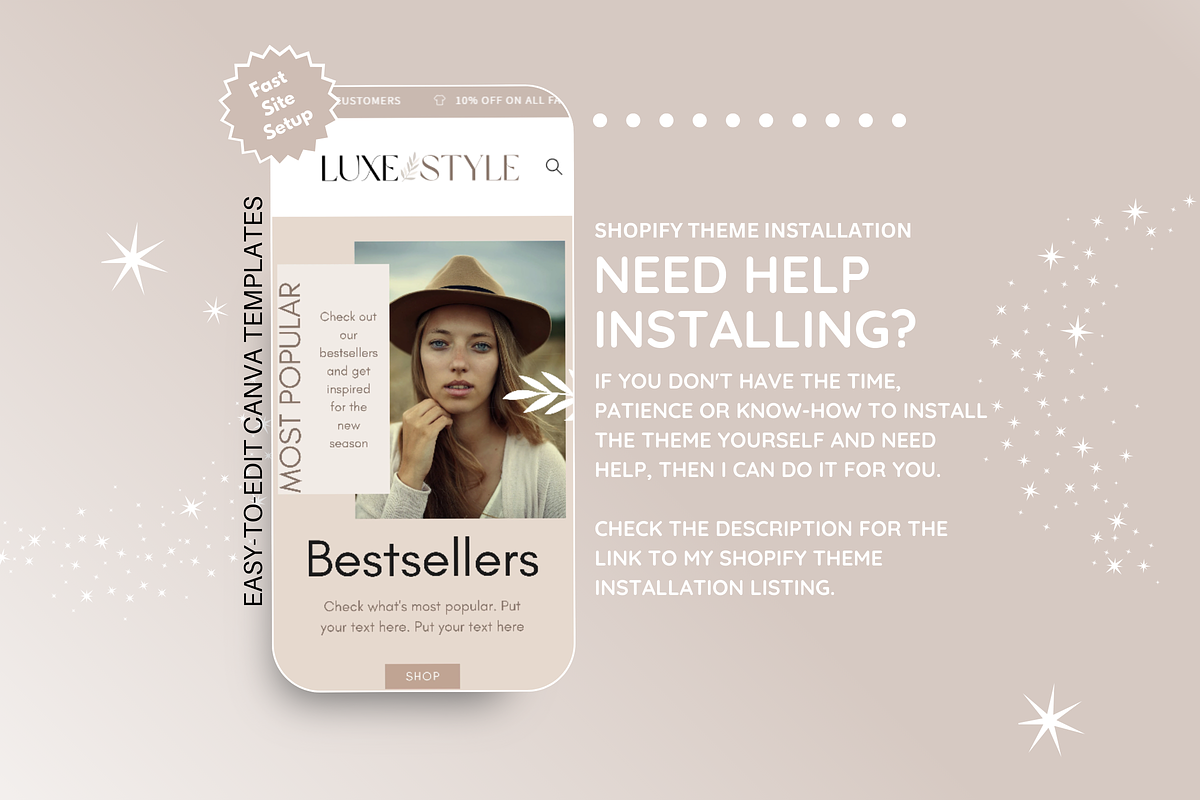 Beige Shopify Theme, a Shopify Template by SunshineStudioBoutique (Photo 9 of 10)