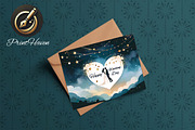 Wedding Greeting Card. 7x5, a Card Template by Print Haven (Thumbnail 3 of 4)