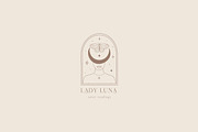 Lady Luna Pre-Made Logo Designs, a Branding & Logo Template by Olya Creative (Thumbnail 8 of 11)