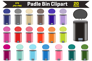 Paddle Bin Clipart