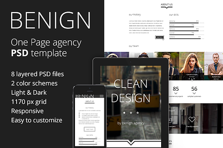 Benign - Agency PSD template