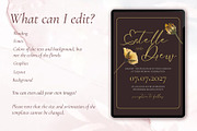 Canva *Elegant Wedding Invitation*, an Invitation Template by ElladesignCo (Thumbnail 3 of 5)