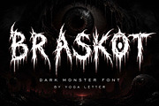 Braskot, a Blackletter Font by Yoga Letter (Thumbnail 1 of 10)