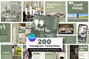 Soft Botanical Instagram Template, a Social Media Template by Everyday Perfection (Thumbnail 1 of 8)