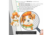 Halloween Animals Clipart Watercolor, an Animal Illustration by CharmClipart (Thumbnail 2 of 8)