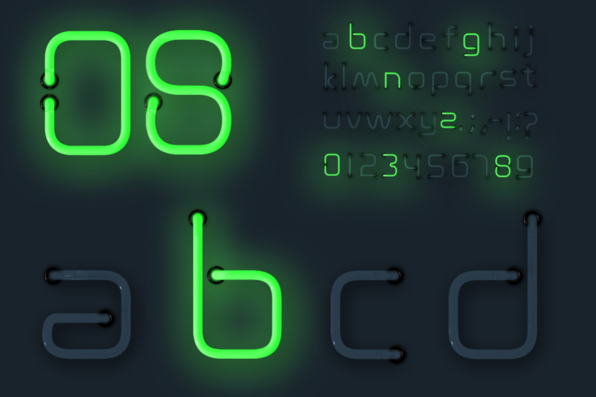 Neon Alphabet preview 3