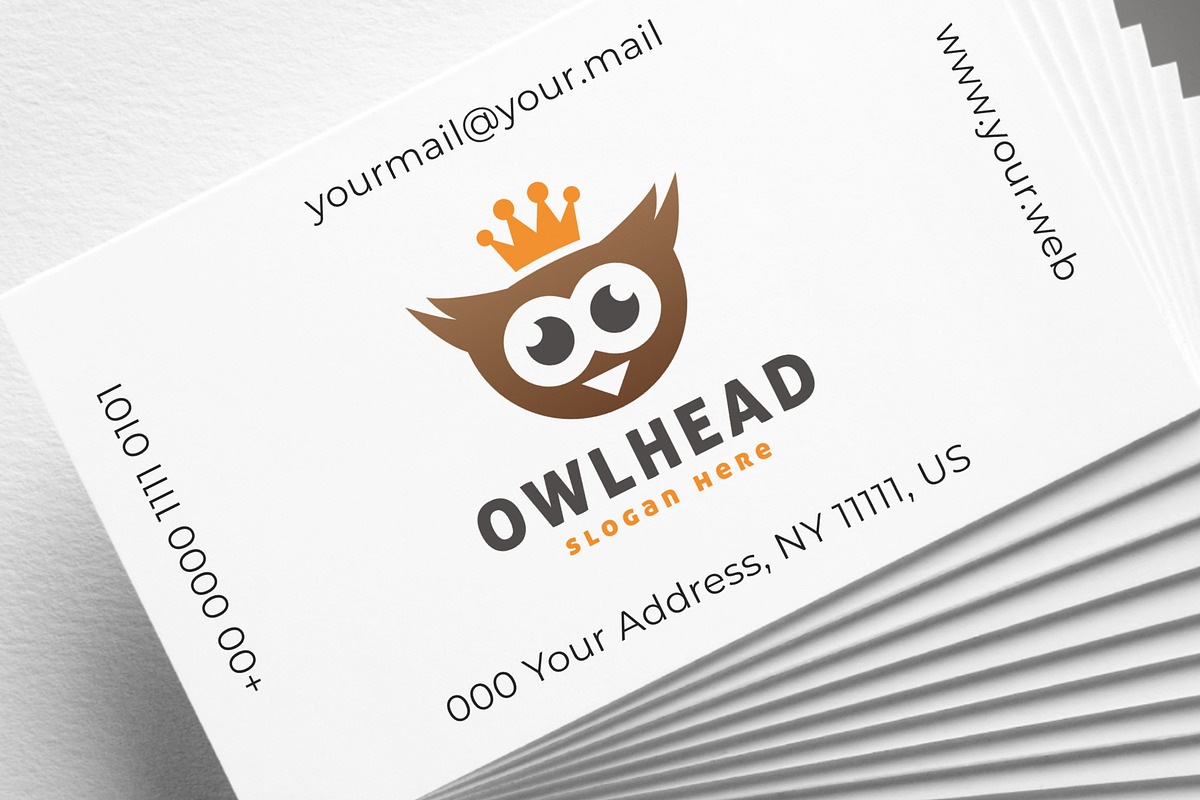 Cute Owl Head Logo, a Branding & Logo Template by Design_Planet (Photo 3 of 4)