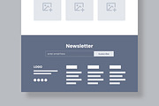 Minimal Corporate Website Wireframe, a Wireframe Template by MightyDesign (Thumbnail 7 of 10)