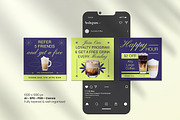 Coffee Shop Instagram  Post, a Social Media Template by Jiwstudio (Thumbnail 3 of 4)