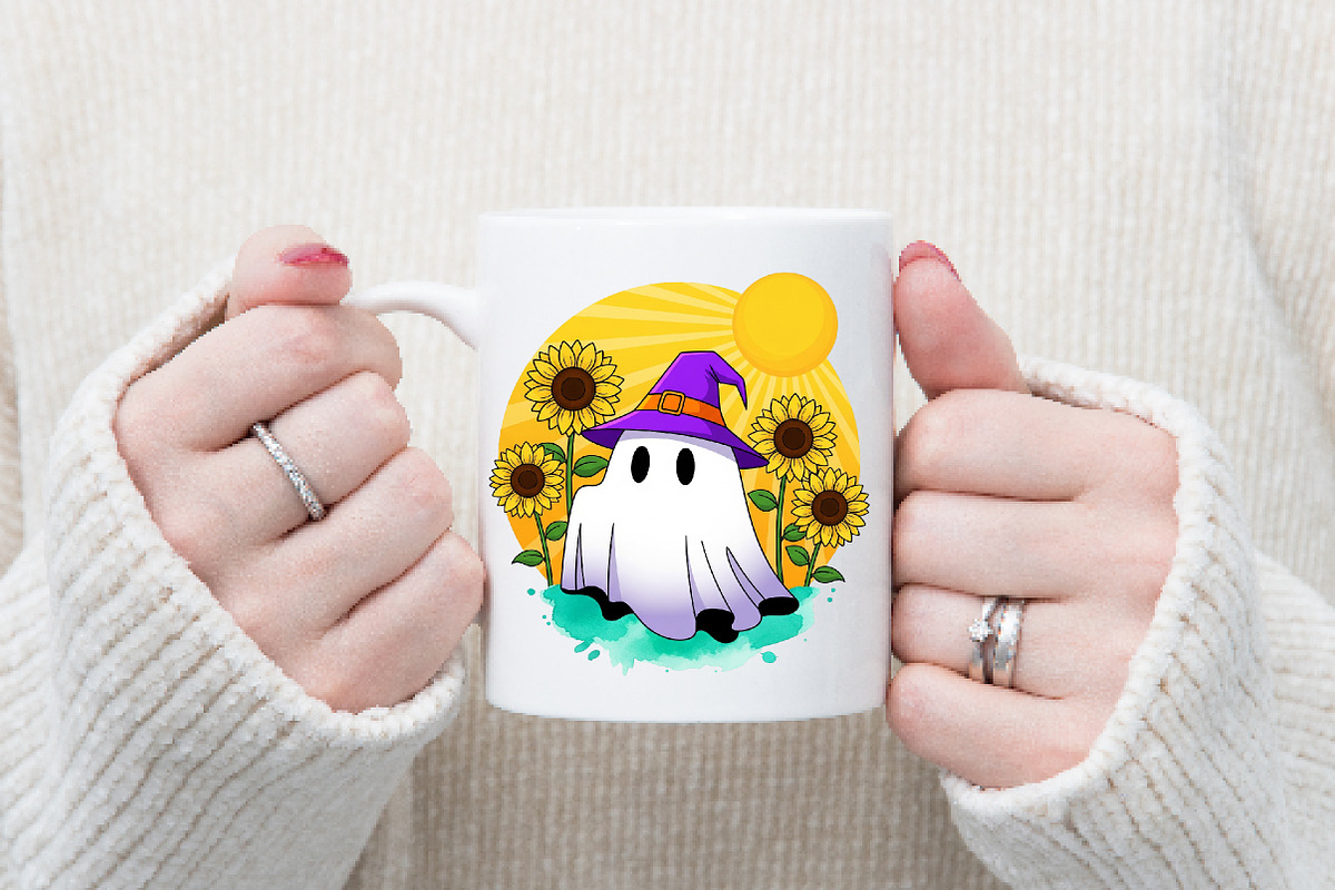 Ghost Png, Cute ghost Png, Ghost png, an Illustration by Watercolor design (Photo 3 of 3)