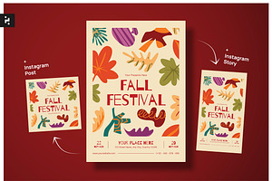 Creative Fall Festival Flyer, a Flyer Template by Neermana