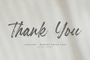 Garland - Modern Brush Font