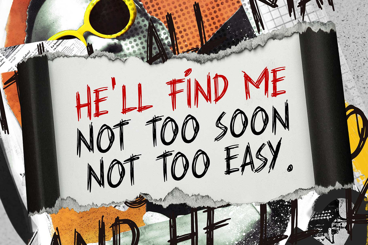 Against Madness - Scribble font, a Handwritten Font by Arterfak Project (Photo 9 of 12)