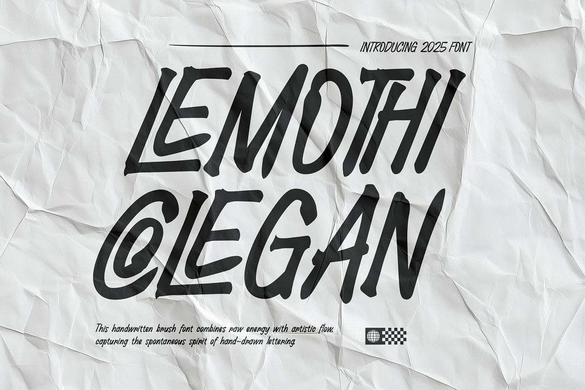 Lemothi Colegan || Handwritten Font, a Handwritten Font by Ermedia Studio (Photo 1 of 10)