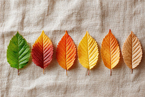 Collection of handpicked autumn leaves showcasing vibrant colors and textures i, a Photo by AlyaAnd