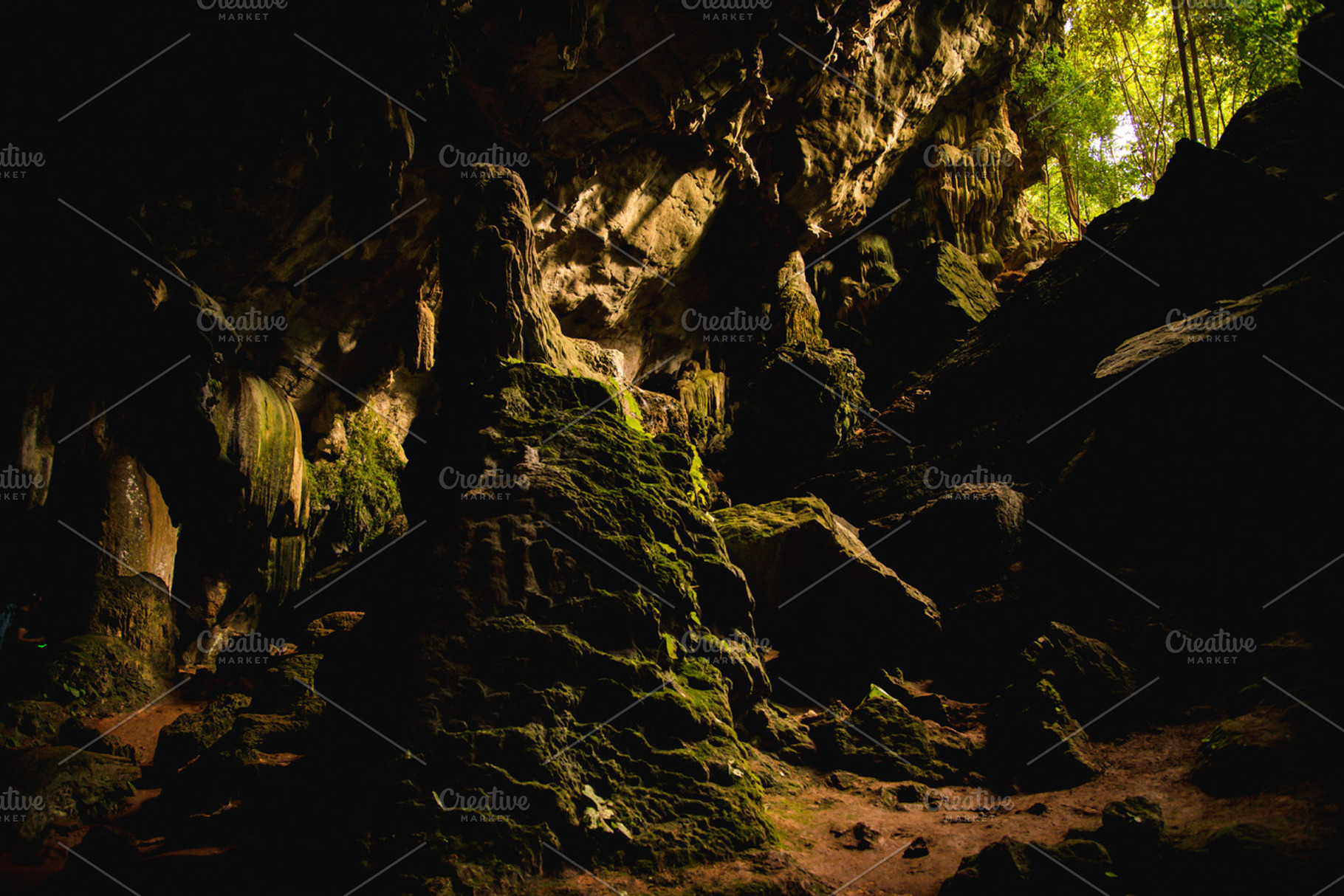 Cave featuring thailand, big cave, and cave, a Nature Photo by EARN'S SHOP