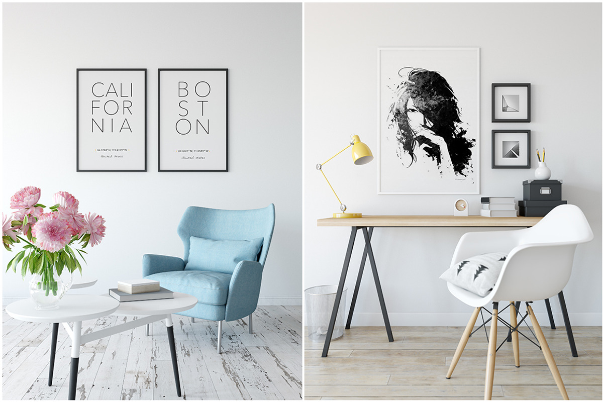 Frame Mockup Bundle Vol 3, a Print Template by Yuri-U (Photo 12 of 17)