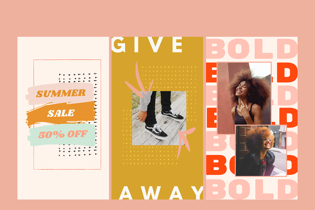 Bold & Bright Instagram Templates, a Social Media Template by Hell Yeah ...