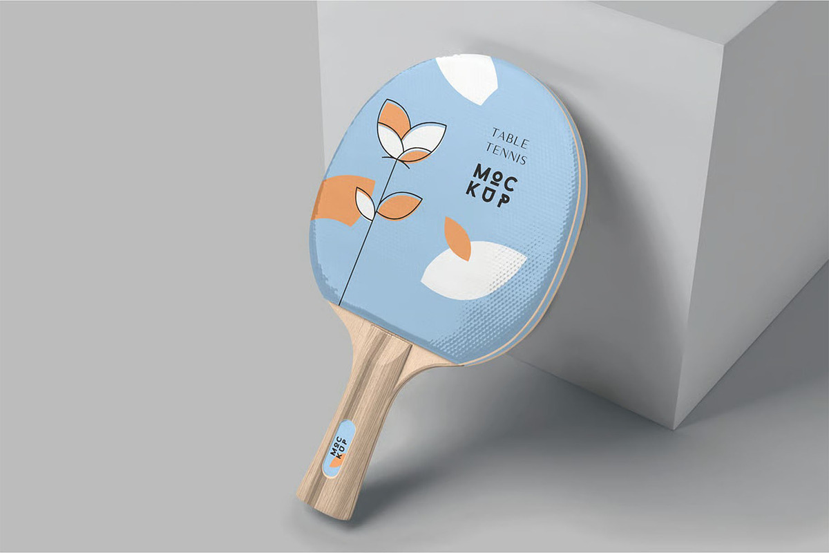 Table Tennis Racket Mockups, a Product Mockup by megostudi0 (Photo 3 of 6)