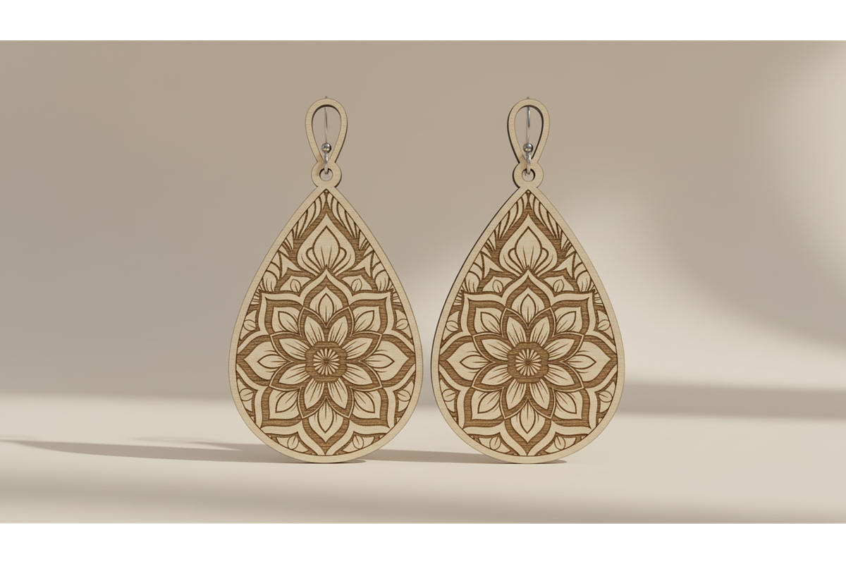 Petal Earring Laser Set, a Graphic by musafir_fashion (Photo 3 of 11)