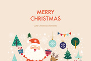 Merry Christmas illustrations, a Seasonal Illustration by MoleskoStudio (Thumbnail 2 of 3)