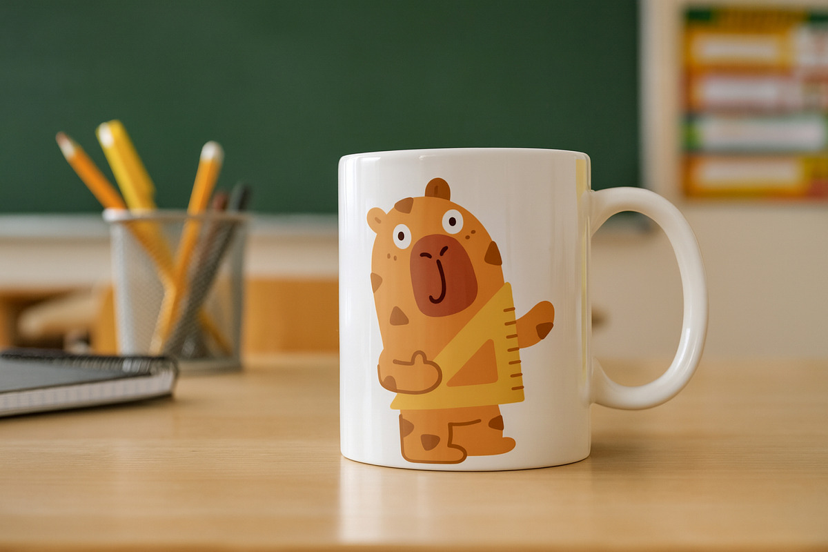 Capybara School Clipart Set, an Education Illustration by Palau