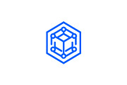Modern Geometric Isometric Cube Logo, a Branding & Logo Template by Vectorium Studio (Thumbnail 1 of 9)