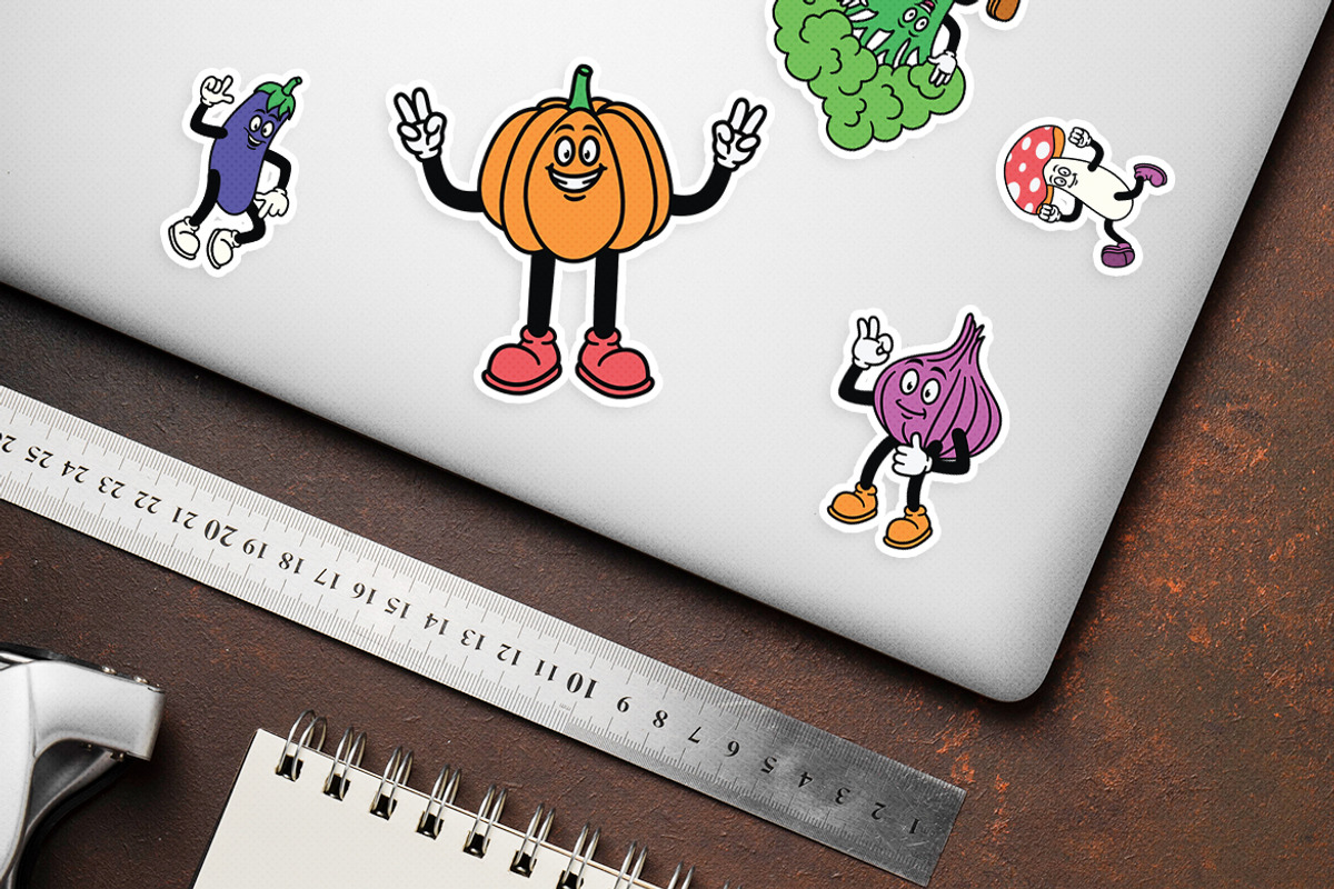 Vegetable Mascot Illustration, an Object Illustration by Decoconio Design (Photo 6 of 7)