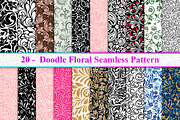 Doodle Floral Seamless Pattern, a Pattern Graphic by Digital Studio (Thumbnail 1 of 10)