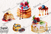 Watercolor pastry clipart Part 2, a Food Illustration by TanuschArts (Thumbnail 3 of 6)
