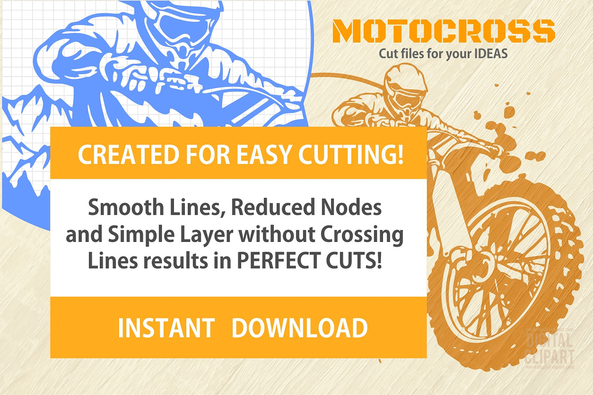 Motocross SVG - 25 Cut Bundle SVG, a Sport Illustration by Digital-Clipart (Photo 5 of 5)
