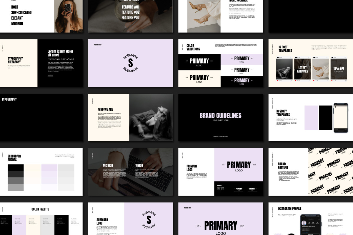 Brand Guidelines | Ai & Canva, a Templates & Theme by SAURUS (Photo 4 of 6)