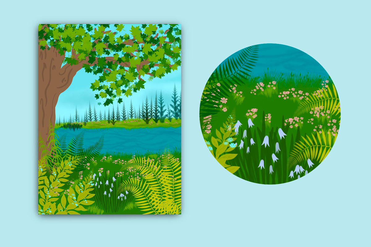 Foliage Procreate brushes, a Brush Add-On by Veronika Gotovceva (Photo 4 of 4)