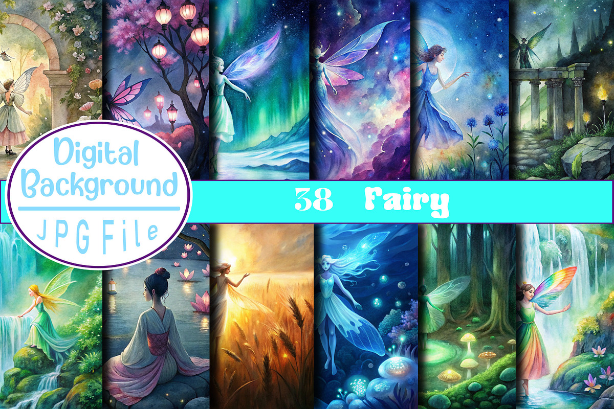 Fairy Digital Papers Background, a Background Photo by Wow Magic