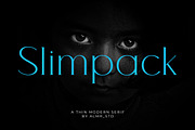 Slimpack - Display Thin Serif, a Serif Font by Almeera Std (Thumbnail 1 of 4)