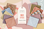 80 Stripes & Plaid Patterns, a Pattern Graphic by IuliiaSavko (Thumbnail 1 of 15)