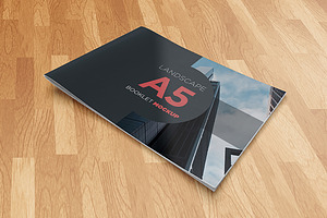 A5 Landscape Booklet Mockup