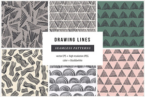 Bundle Hand Drawn Patterns