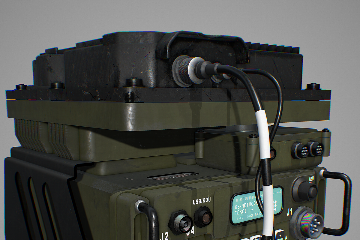 Army Radio Transceiver, an Object 3D Model by AndrewWhite (Photo 15 of 19)