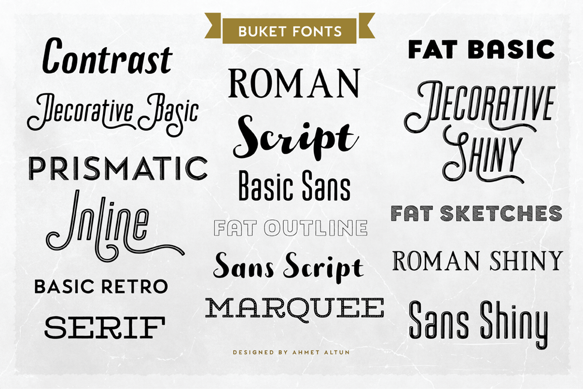 Buket Font Collection preview 2