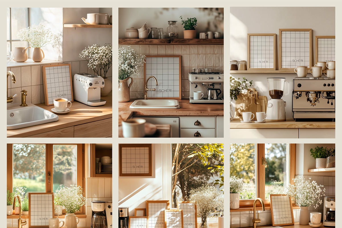 RUSTIC KITCHEN | Frame mockup set, a Household Mockup by SCHÉRI (Photo 13 of 14)