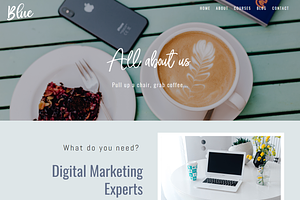 Blue Divi Child Theme For Business